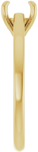 Sužadėtuvių Žiedas „Solitaire Floral“ 14k yellow gold Round 6.5mm (4)