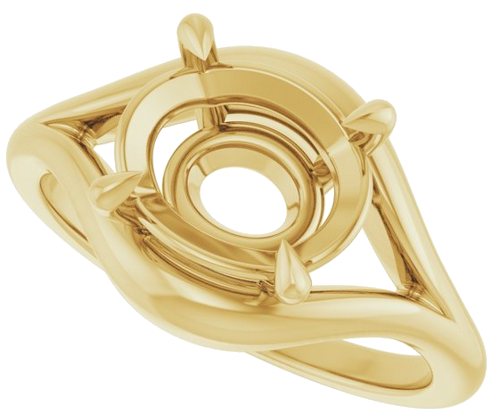 Sužadėtuvių Žiedas „Claw-Prong Solitaire“ 14k yellow gold Oval 10mm x 8mm (5)