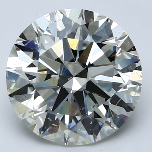 4.01 carat I-SI2 Excellent cut Natūralus Round Deimantas (1)
