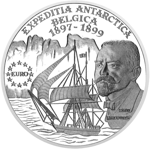 100 Lei Antarctic Expedition 1999 Romania Silver Coin (1)