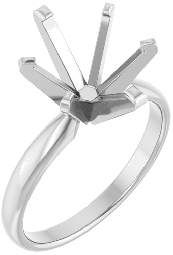 Sužadėtuvių Žiedas „Solitaire“ 950 Platinos Oval 11mm x 9mm (1)