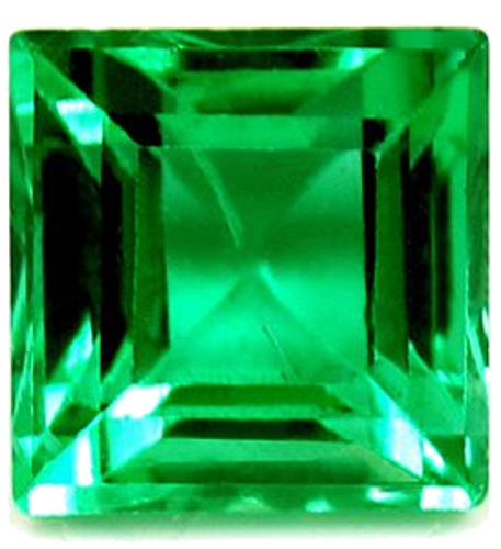 0.96 carat GREEN Square Smaragdas (1)