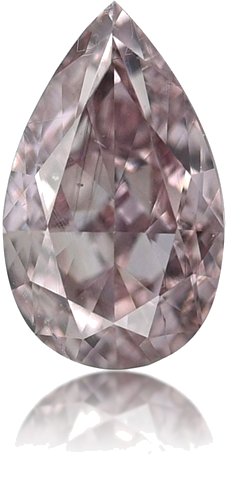 0.25 carat Fancy Pink-SI1 Natūralus Pear Deimantas (1)