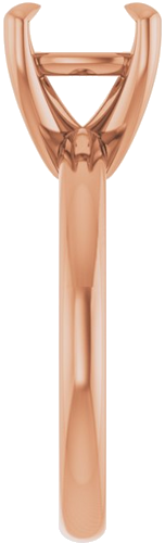 Sužadėtuvių Žiedas „Claw-Prong Solitaire“ 14k rose gold Cushion 8mm (4)