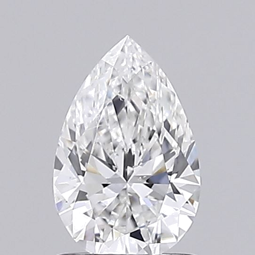 0.6 carat F-SI1 Natūralus Pear Deimantas (1)