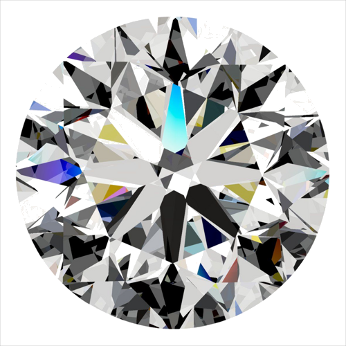 0.4 carat F-VS1 Very Good cut Natūralus Round Deimantas (1)