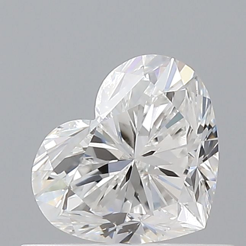 0.51 carat F-VVS2 Natūralus Heart Deimantas (1)