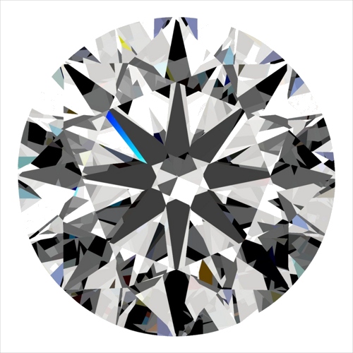 0.3 carat F-VVS1 Very Good cut Natūralus Round Deimantas (1)