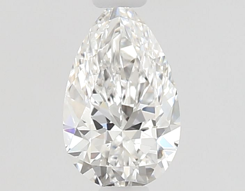 0.5 carat F-VVS1 Natūralus Pear Deimantas (1)