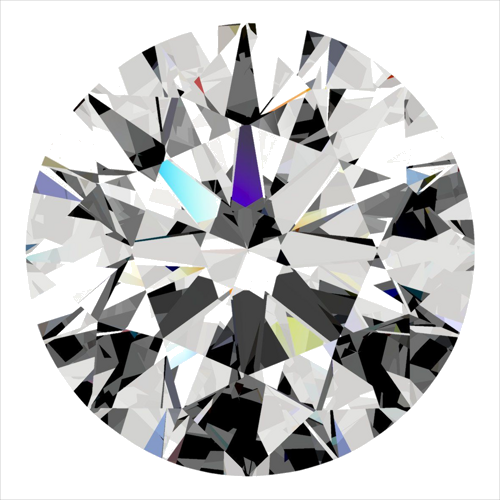 0.4 carat F-IF Excellent cut Natūralus Round Deimantas (1)