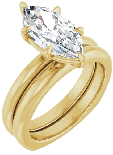 Sužadėtuvių Žiedas „Claw-Prong Euro Shank“ 14k yellow gold Marquise 14mm x 7mm (6)
