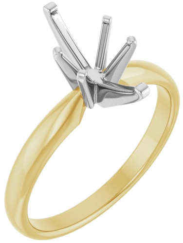 14K Yellow White 11.5x5.5 mm Marquise Solitaire Engagement Ring Mounting (1)