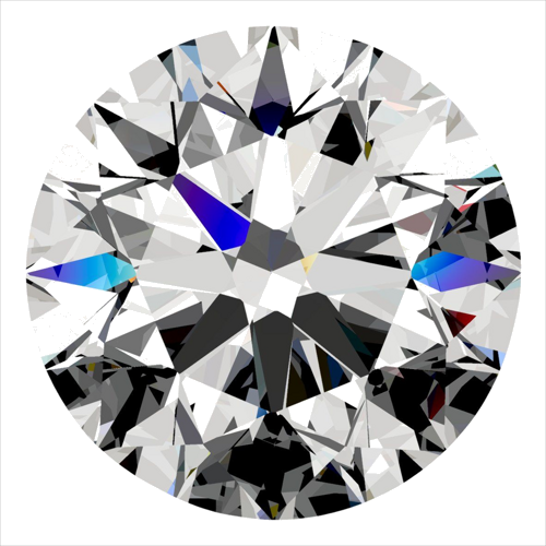 0.5 carat J-SI1 Excellent cut Natūralus Round Deimantas (1)