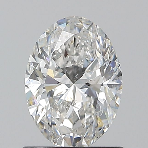 1.0 carat F-SI2 Natūralus Oval Deimantas (1)