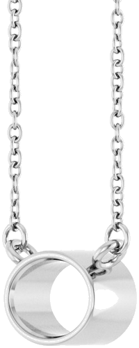 Pakabukas „Solitaire“ 14k white gold Oval 7mm x 5mm (2)