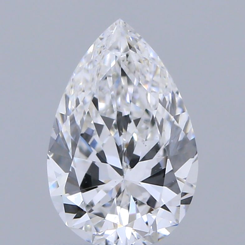 0.7 carat D-VS2 Natūralus Pear Deimantas (1)