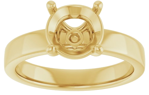 Sužadėtuvių Žiedas „Solitaire“ 14k yellow gold Round 8mm (3)