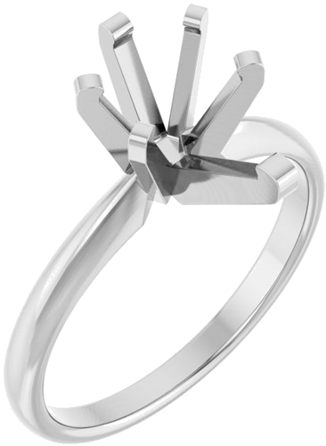 Sužadėtuvių Žiedas „Solitaire“ 14k white gold Pear 10.5mm x 6.5mm (1)