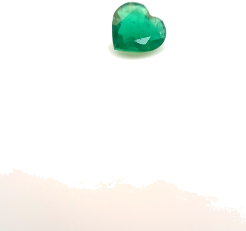 0.34 carat GREEN Heart Smaragdas (1)