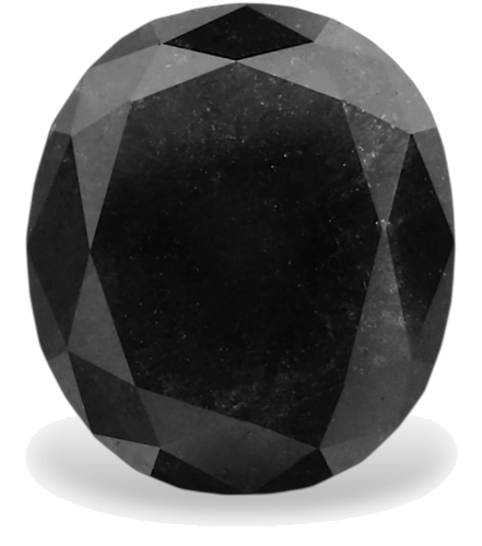 1.36 carat Fancy Black-VVS2 Natūralus Oval Deimantas (1)