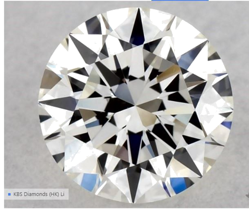 0.54 carat H-VVS2 Excellent cut Natūralus Round Deimantas (1)