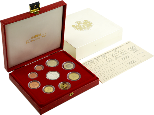 2004 Monaco Proof Euro coin set (3)