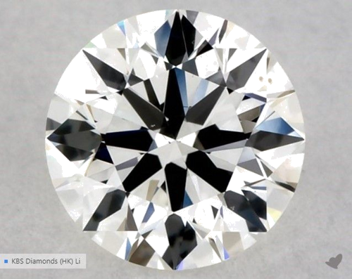 0.51 carat H-VS1 Excellent cut Natūralus Round Deimantas (1)