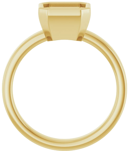 Sužadėtuvių Žiedas „Solitaire“ 585 Geltonojo Aukso Asscher 7mm (2)