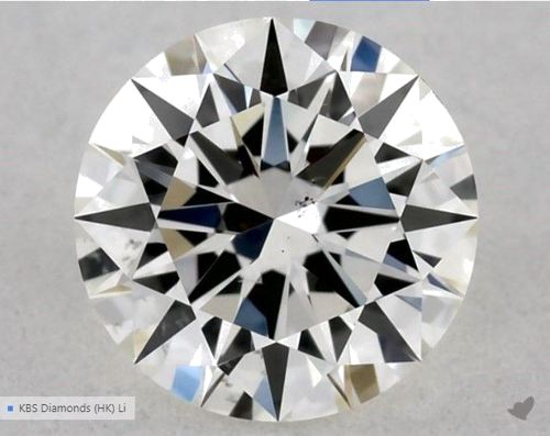 0.54 carat J-VS2 Excellent cut Natūralus Round Deimantas (1)