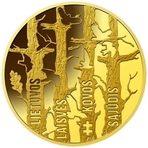2019 Movement for the Struggle for Freedom of Lithuania 50 euro gold coin (2)