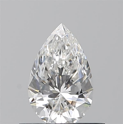 0.5 carat F-VVS2 Natūralus Pear Deimantas (1)