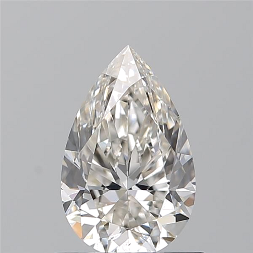 0.9 carat H-VS2 Natūralus Pear Deimantas (1)