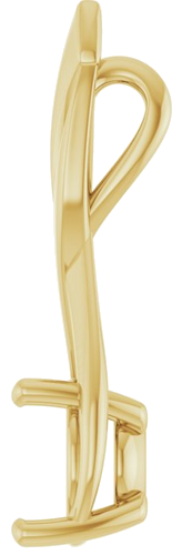 Pakabukas „Infinity-Inspired Solitaire“ 14k yellow gold Round 8mm (3)