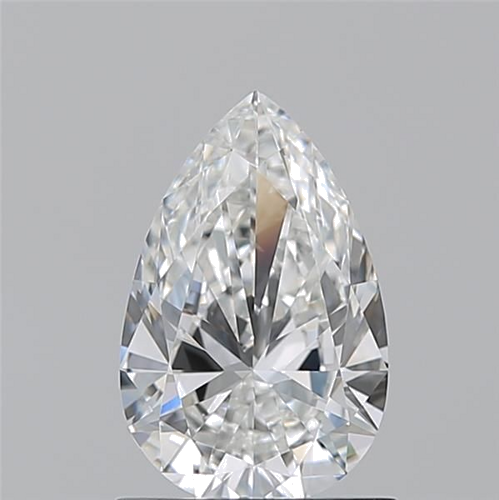 1.01 carat F-VS2 Natūralus Pear Deimantas (1)