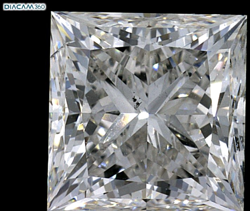 3.0 carat G-SI1 Natūralus Princess Deimantas (1)