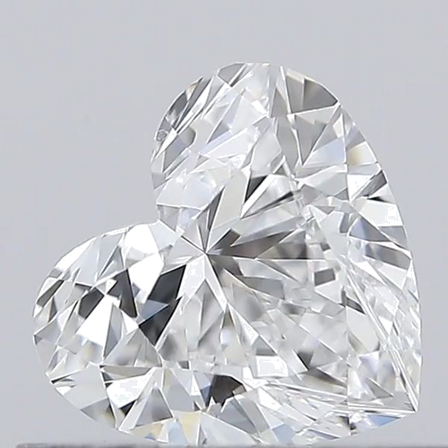 0.54 carat E-VVS1 Natūralus Heart Deimantas (1)