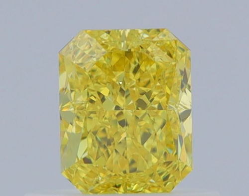 0.57 carat Fancy Vivid Yellow-VVS1 Natūralus Radiant Deimantas (1)