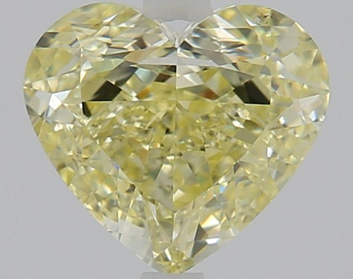 1.5 carat Fancy Light Yellow-SI1 Natūralus Heart Deimantas (1)