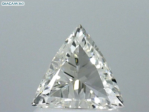 0.5 carat I-VVS1 Natūralus Triangular Deimantas (1)