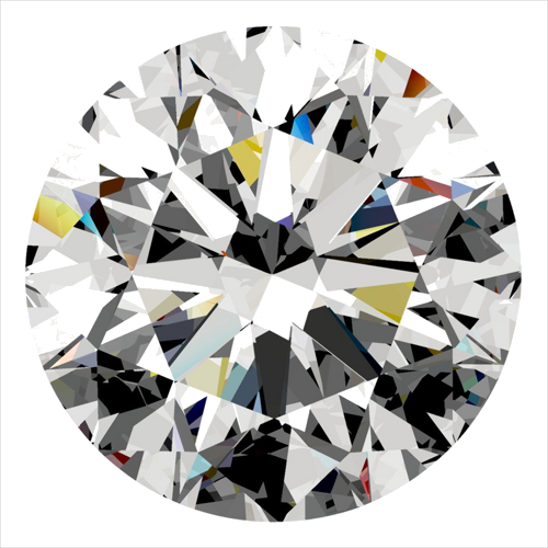 0.5 carat E-SI1 Very Good cut Natūralus Round Deimantas (1)