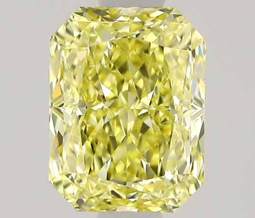 0.56 carat Fancy Intense Yellow-VS1 Natūralus Radiant Deimantas (1)