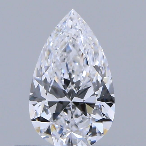 0.35 carat D-VVS1 Natūralus Pear Deimantas (1)