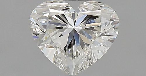 0.6 carat I-VVS2 Natūralus Heart Deimantas (1)