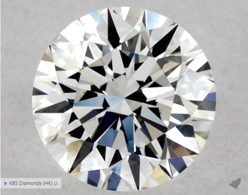 0.51 carat H-VVS2 Excellent cut Natūralus Round Deimantas (1)