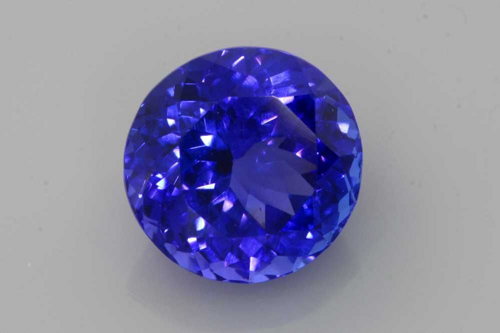 4.21 carat BLUE Round Tanzanite (1)