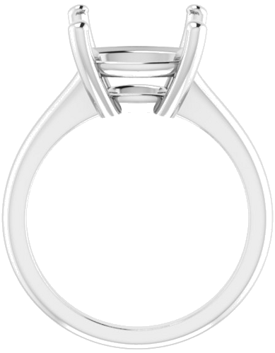 Sužadėtuvių Žiedas „V-End Prong“ 14k white gold Cushion 11mm (2)
