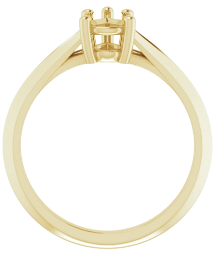 Sužadėtuvių Žiedas „Solitaire“ 585 Geltonojo Aukso Pear Shape 7mm x 5mm (2)