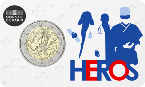 2020 FRANCIJA MEDICĪNA 2 EIRO BU MONĒTA (2)