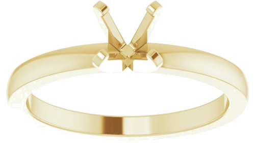 Sužadėtuvių Žiedas „Solitaire“ 14k yellow gold Round 5.2mm (3)