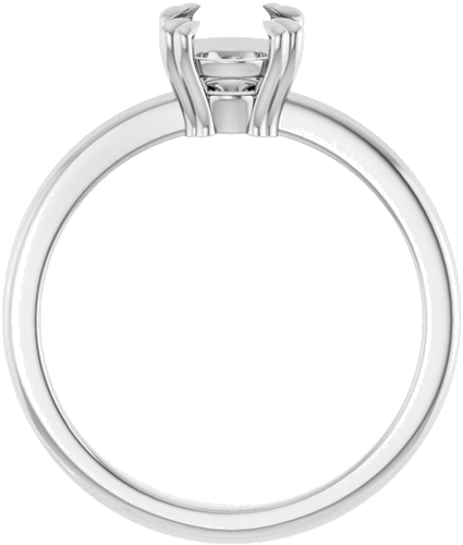 Sužadėtuvių Žiedas „Double Claw-Prong Solitaire“ 14k white gold Oval 8mm x 6mm (2)